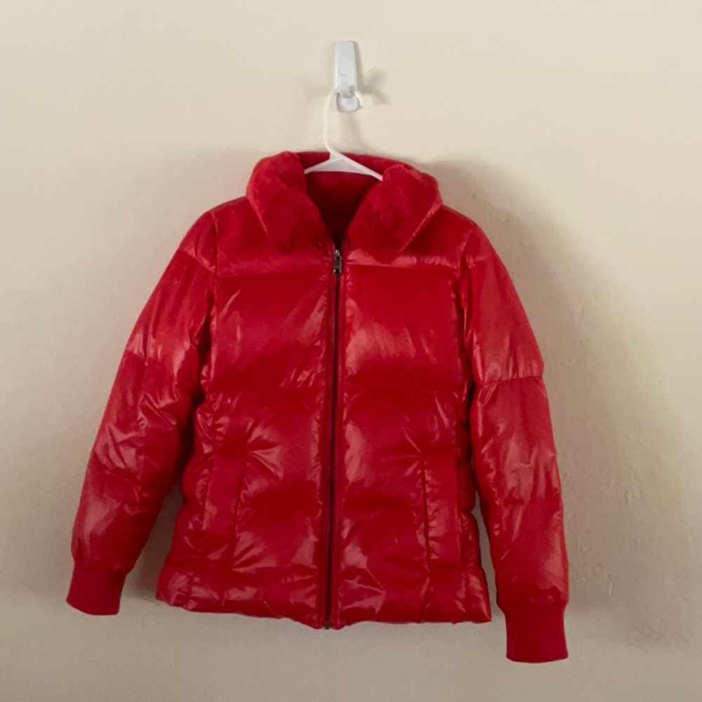 Banana Republic Red Puffer Jacket